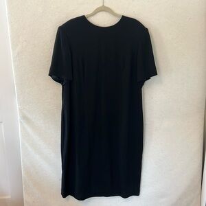 Vintage Black 100% Wool Dress by Valerie Stevens NWOT. Size 24W